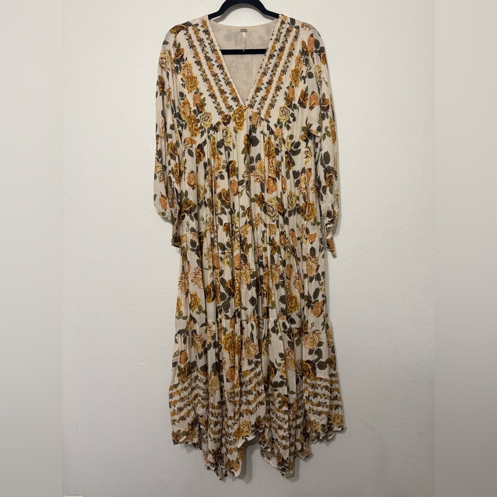 Free People Rows Of Roses Maxi Dress XS - Picture 8 of 16